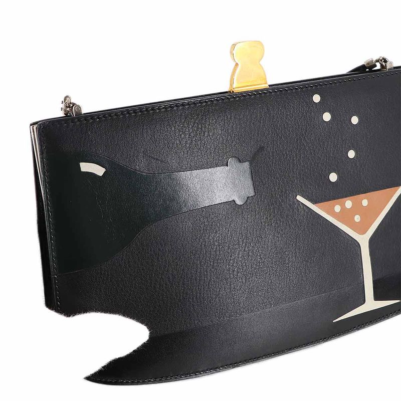 Hermes Sac Amaris Champagne Shoulder Bag Box Calf Black Main Item: