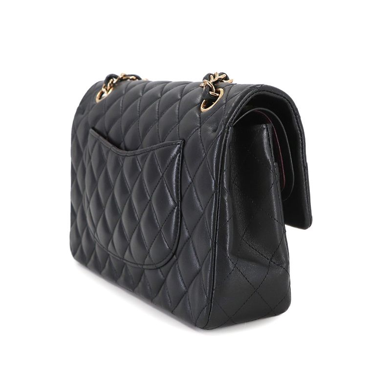 Chanel Quilted 25 Chain Shoulder Bag Lambskin Black Gold Main Item: