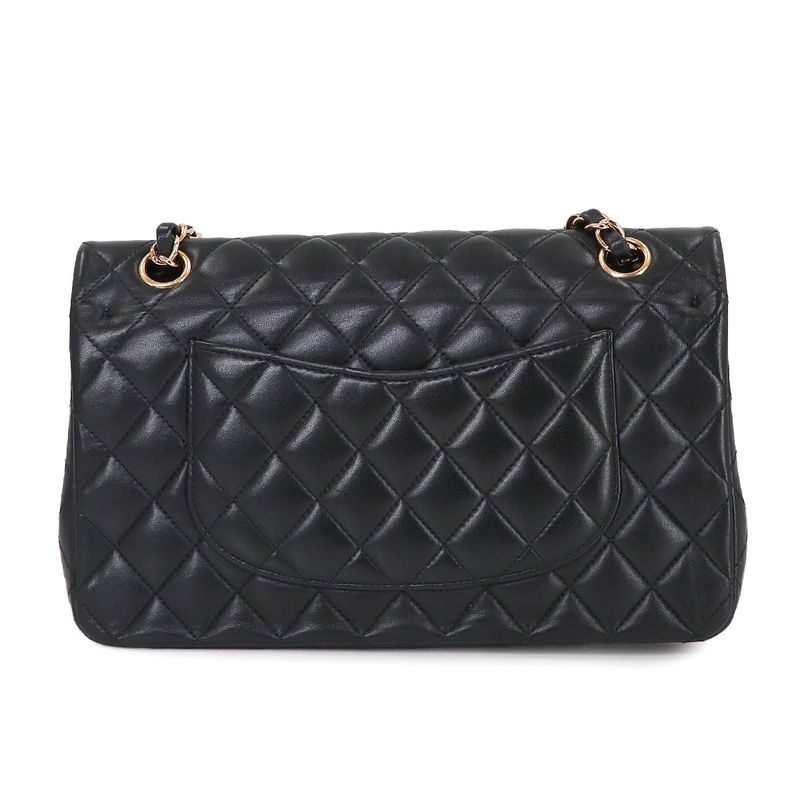 Chanel Quilted 25 Chain Shoulder Bag Lambskin Black Gold Main Item: