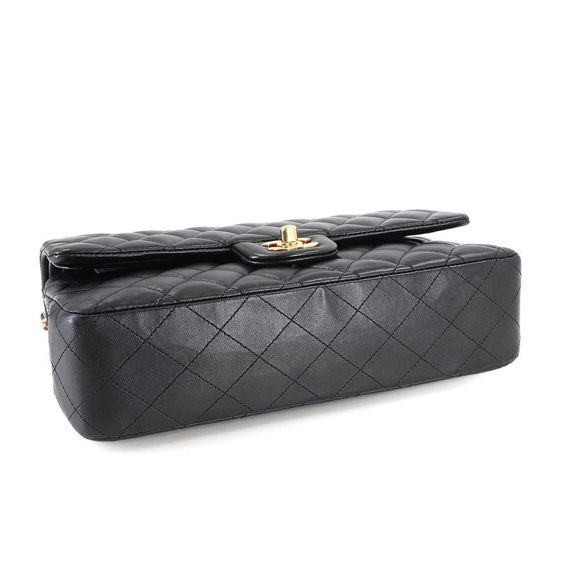 Chanel Quilted 25 Chain Shoulder Bag Lambskin Black Gold Main Item: