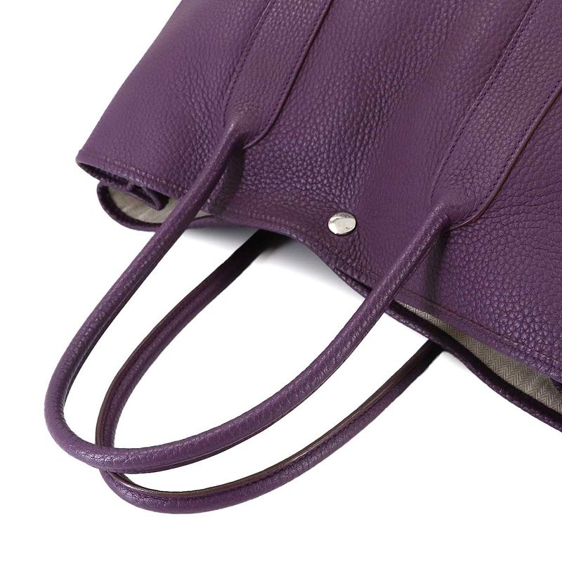 Hermes Garden Party 36 PM Tote Negonda Cassis Silver Main Item: Cassis