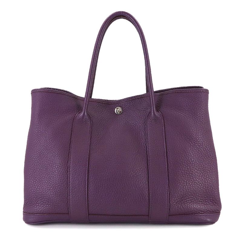 Hermes Garden Party 36 PM Tote Negonda Cassis Silver Main Item: Cassis
