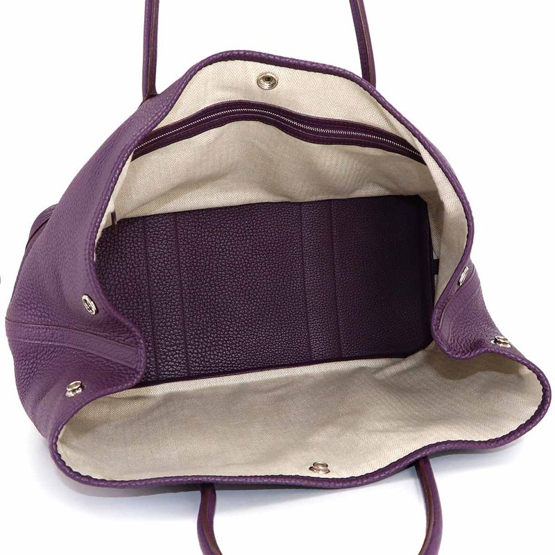 Hermes Garden Party 36 PM Tote Negonda Cassis Silver Main Item: Cassis