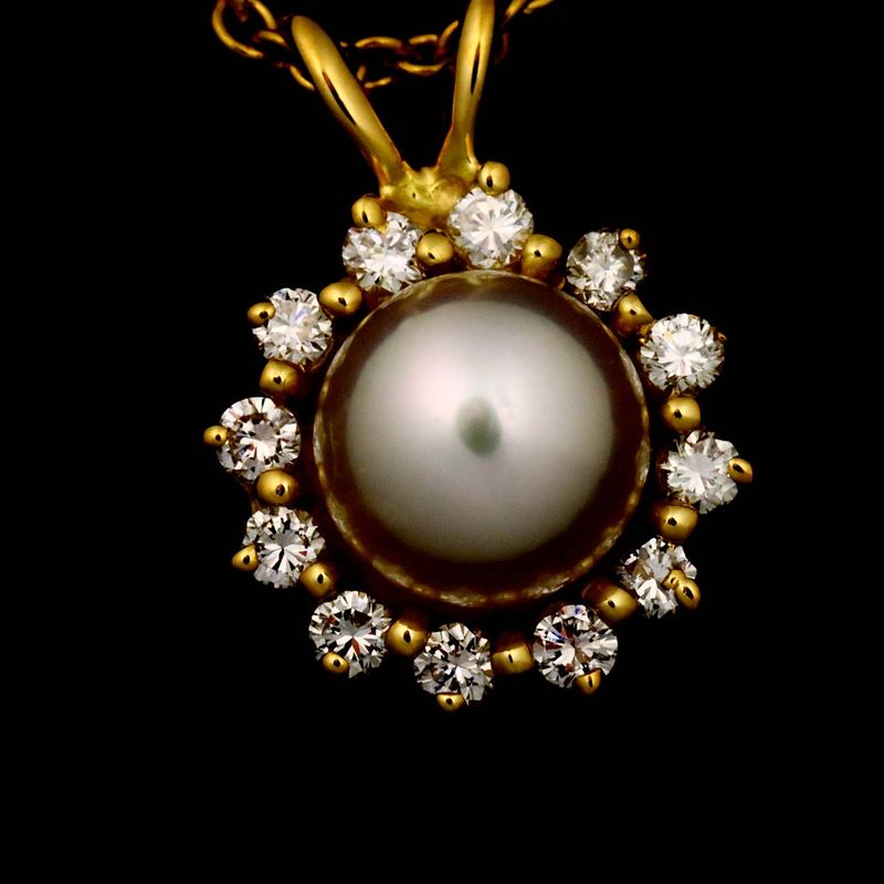 Tiffany & Co. Akoya Pearl Diamond Necklace