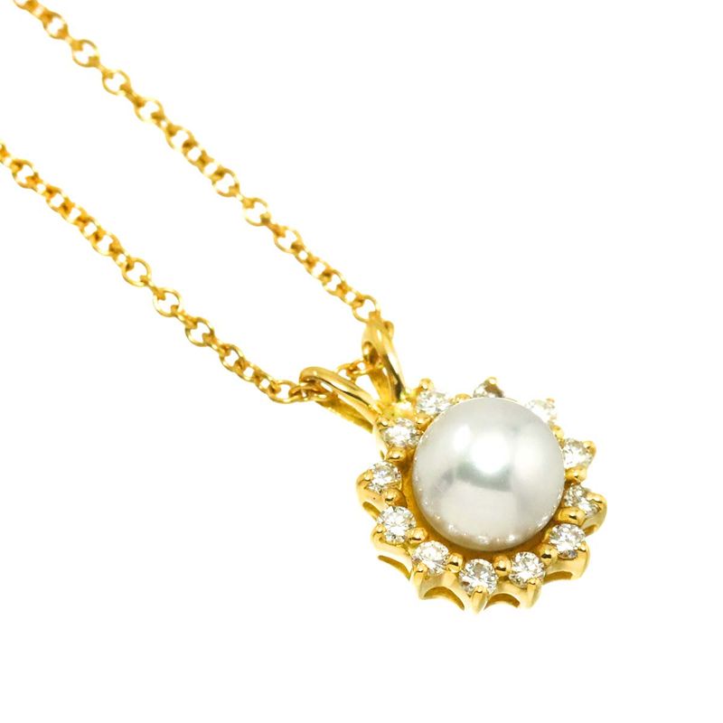 Tiffany & Co. Akoya Pearl Diamond Necklace
