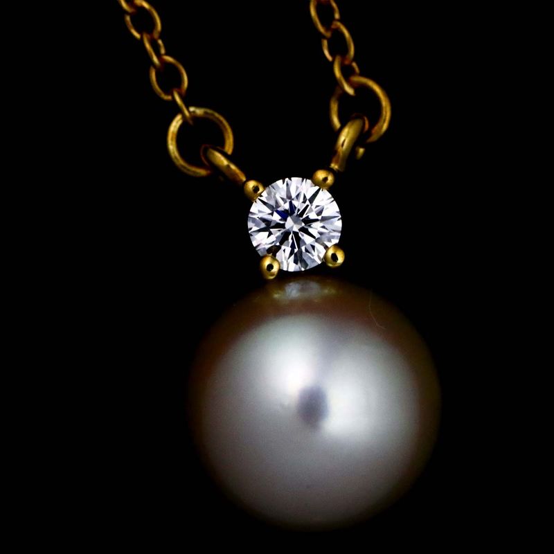 Tiffany & Co. Akoya Pearl Diamond Necklace