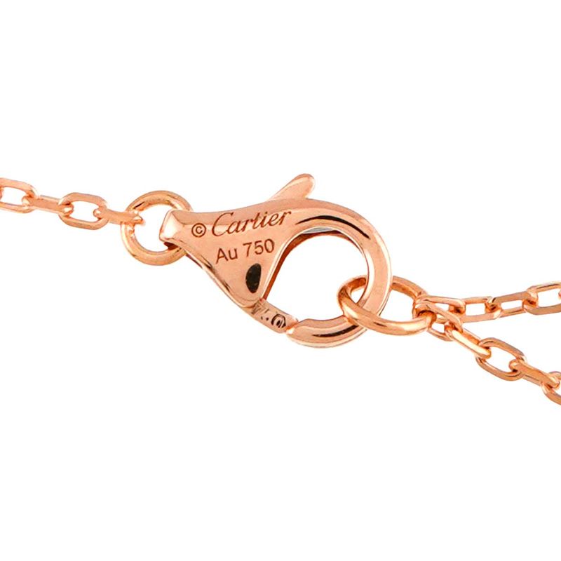 Cartier Dame Diamond Necklace Small SM 18K PG 750 Diamant