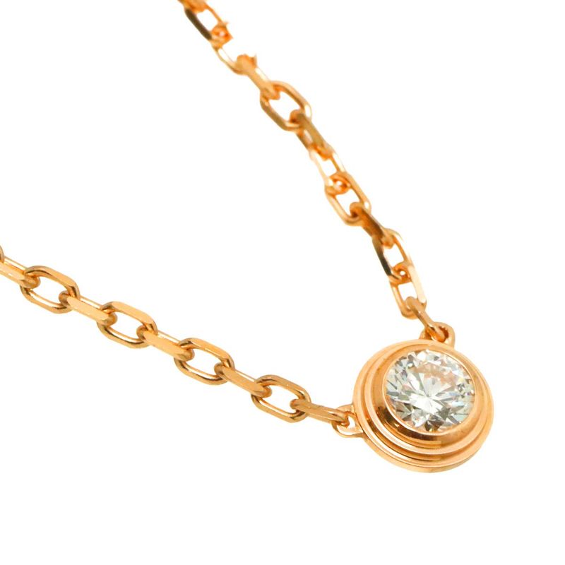 Cartier Dame Diamond Necklace Small SM 18K PG 750 Diamant