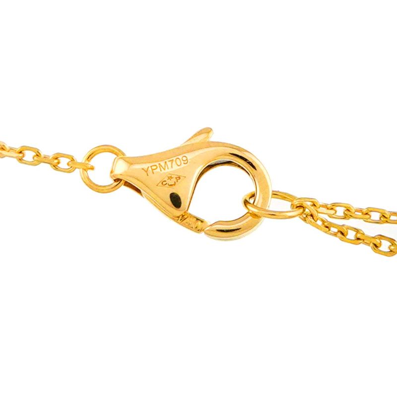 Cartier Damier Diamond Necklace XS 18K YG Yellow Gold 750 Diamant