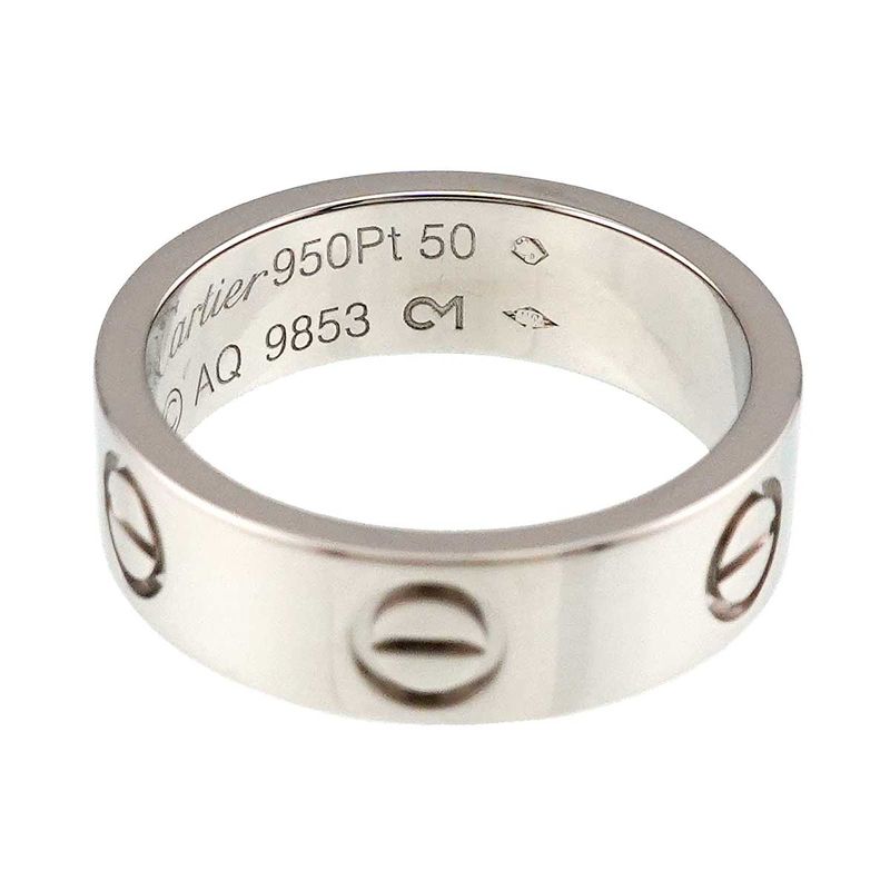 Cartier Love 50 Ring Pt Platinum