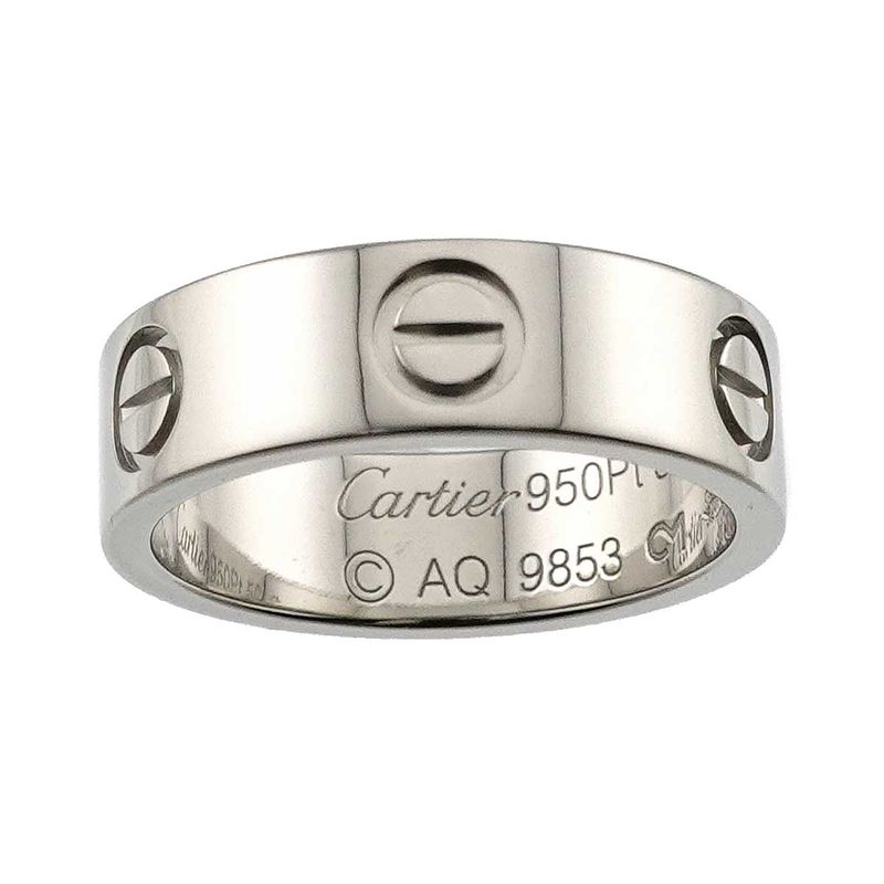 Cartier Love 50 Ring Pt Platinum