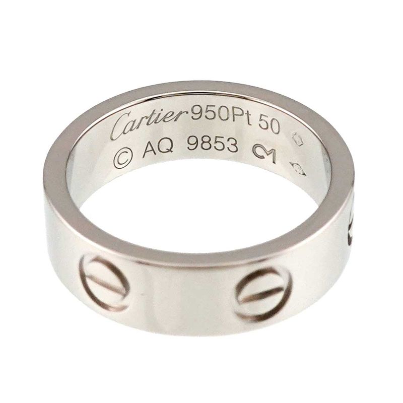 Cartier Love 50 Ring Pt Platinum