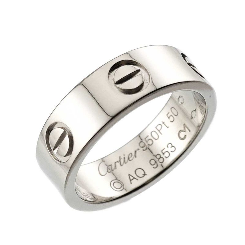 Cartier Love 50 Ring Pt Platinum