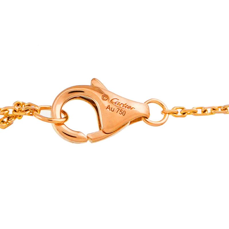 Cartier Dame Diamond Necklace XS 18K PG Pink Gold 750 Diamant