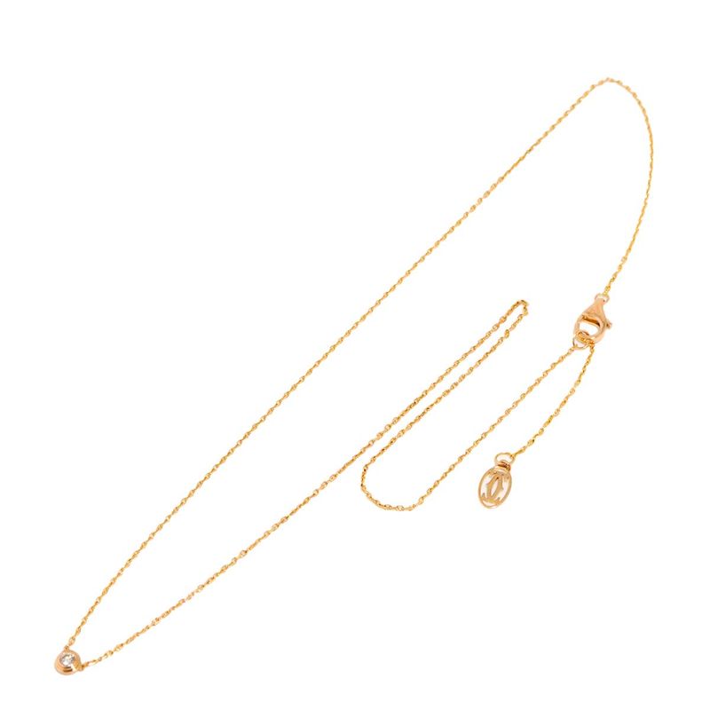 Cartier Dame Diamond Necklace XS 18K PG Pink Gold 750 Diamant