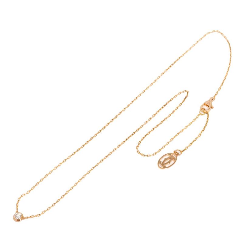 Cartier Dame Diamond Necklace Small SM 18K PG 750 Diamant