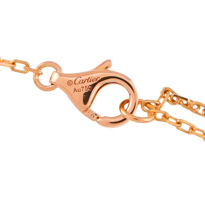 Cartier Dame Diamond Necklace Small SM 18K PG 750 Diamant