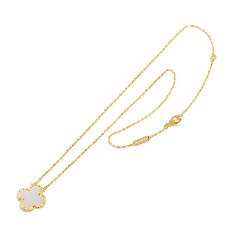 Van Cleef & Arpels Vintage Alhambra Shell Necklace 18K YG