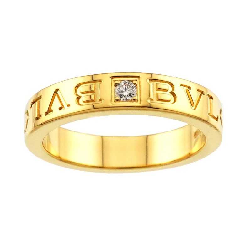 Bvlgari Essential Ring Diamond 18K YG Yellow Gold