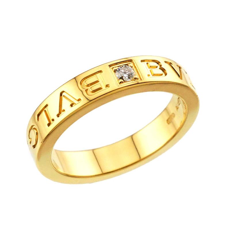 Bvlgari Essential Ring Diamond 18K YG Yellow Gold