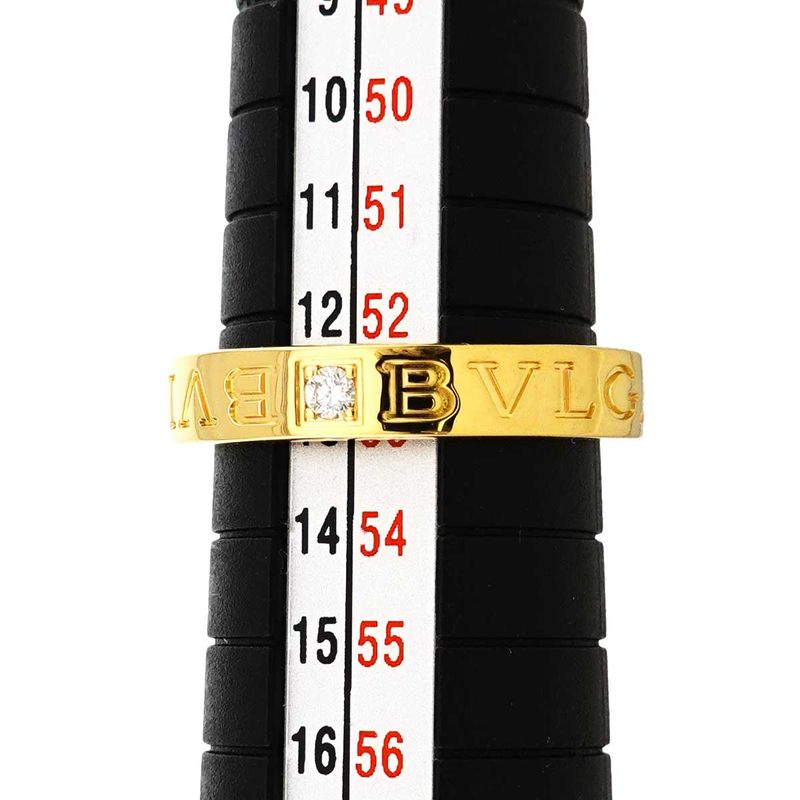Bvlgari Essential Ring Diamond 18K YG Yellow Gold
