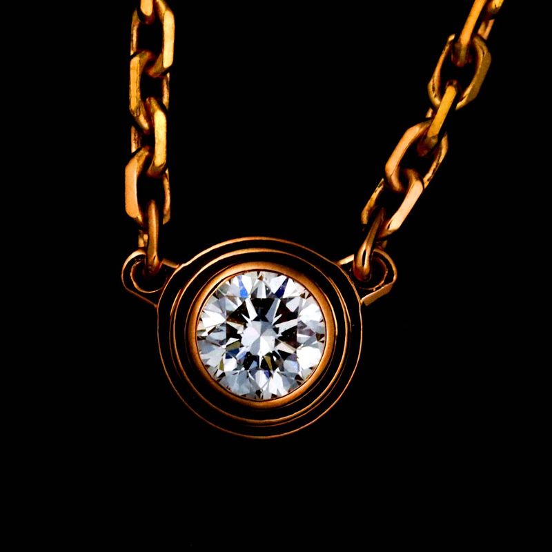 Cartier Dame Diamond Necklace XS 18K PG Pink Gold 750 Diamant