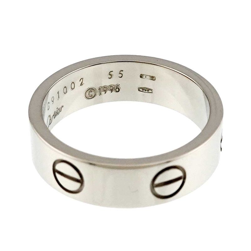 Cartier Love 55 Ring 18K WG White Gold