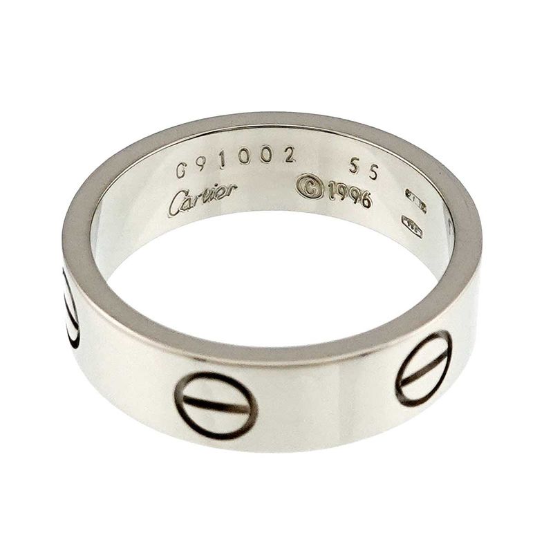 Cartier Love 55 Ring 18K WG White Gold