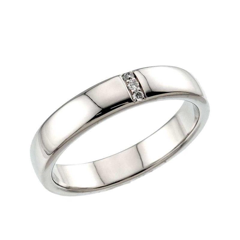 Harry Winston Three Stone Diamond Ring Pt Platinum