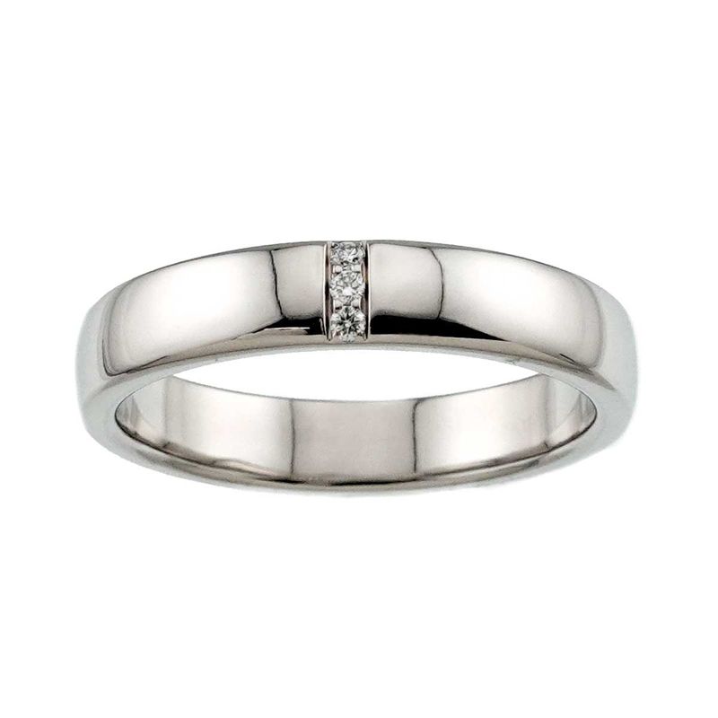 Harry Winston Three Stone Diamond Ring Pt Platinum