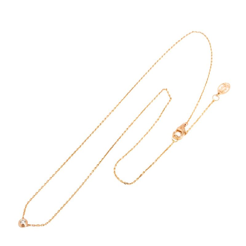 Cartier Dame Diamond Necklace XS 18K PG Pink Gold 750 Diamant