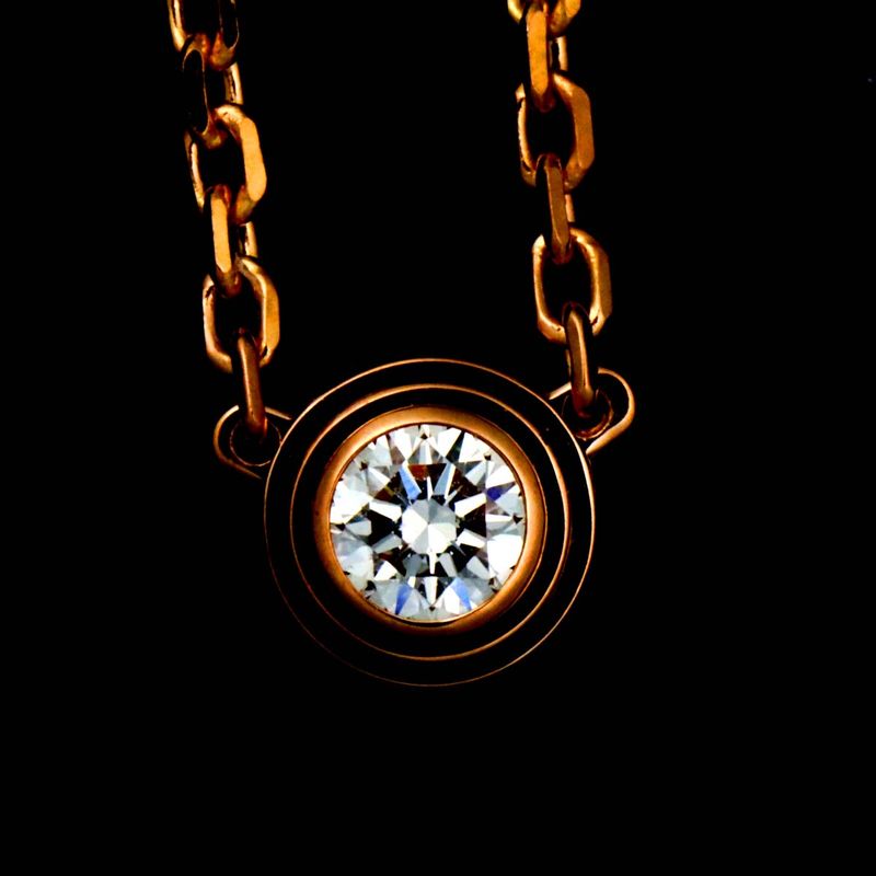 Cartier Dame Diamond Necklace XS 18K PG Pink Gold 750 Diamant