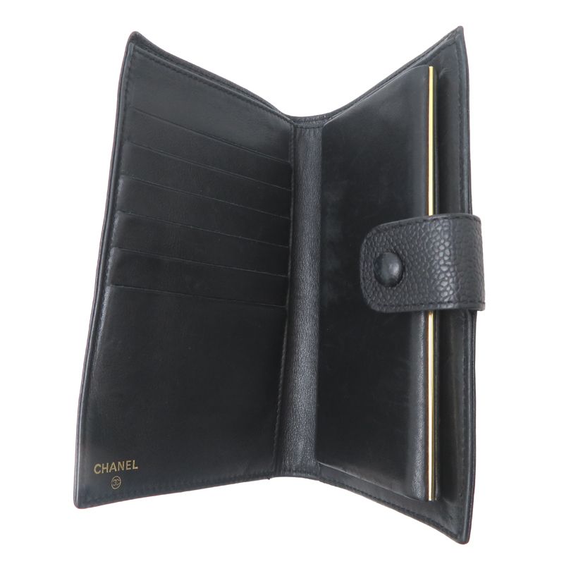 Chanel Wallet Caviar Black