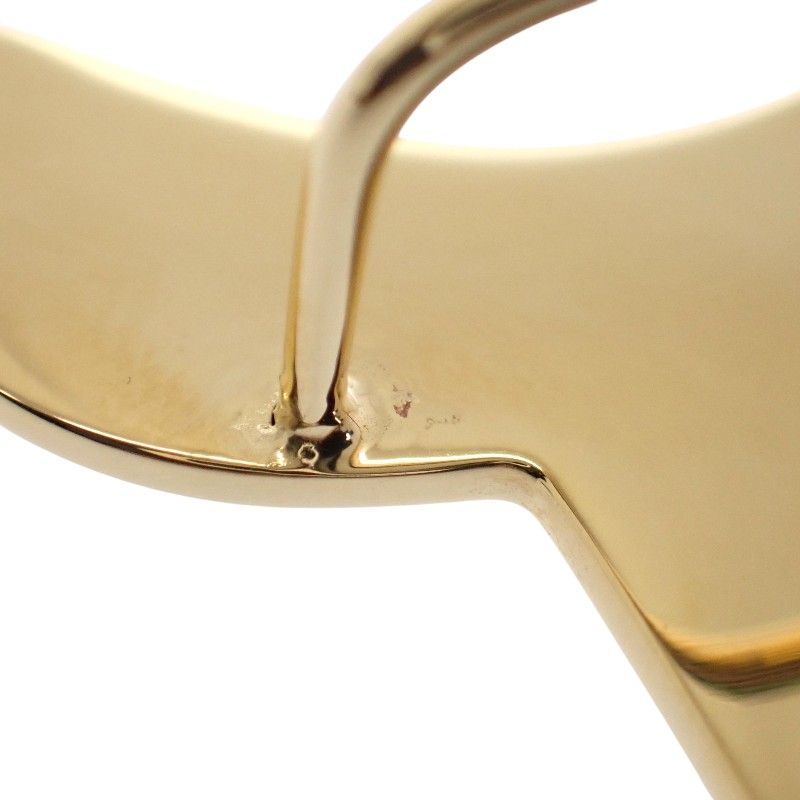 Hermes a Cheval Scarf Ring Metal Black Gold