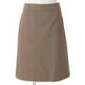 Celine Skirt 38 Herringbone Fleece Beige Brown