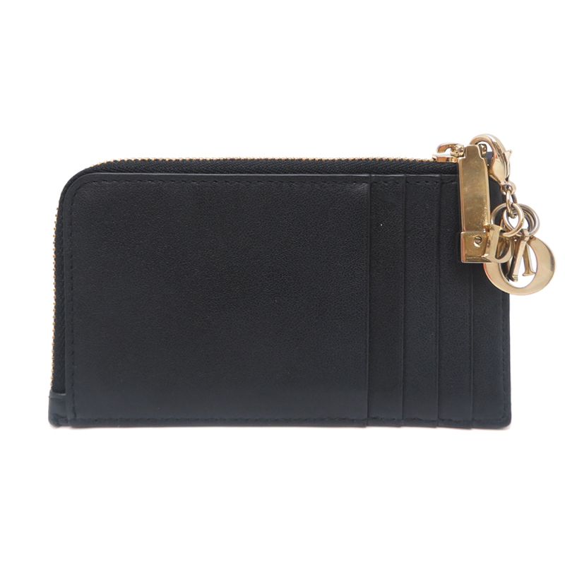 Dior Card Case Lambskin Black