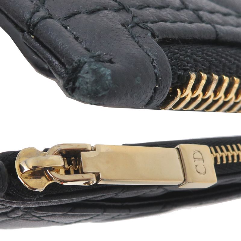 Dior Card Case Lambskin Black