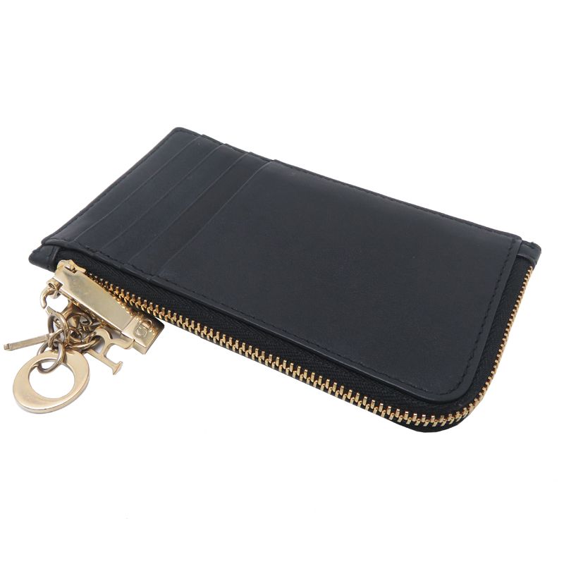 Dior Card Case Lambskin Black