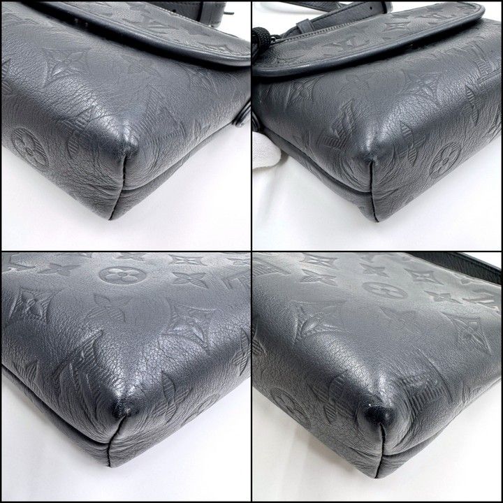 Louis Vuitton Pulse Wearable Wallet Monogram Shadow Black