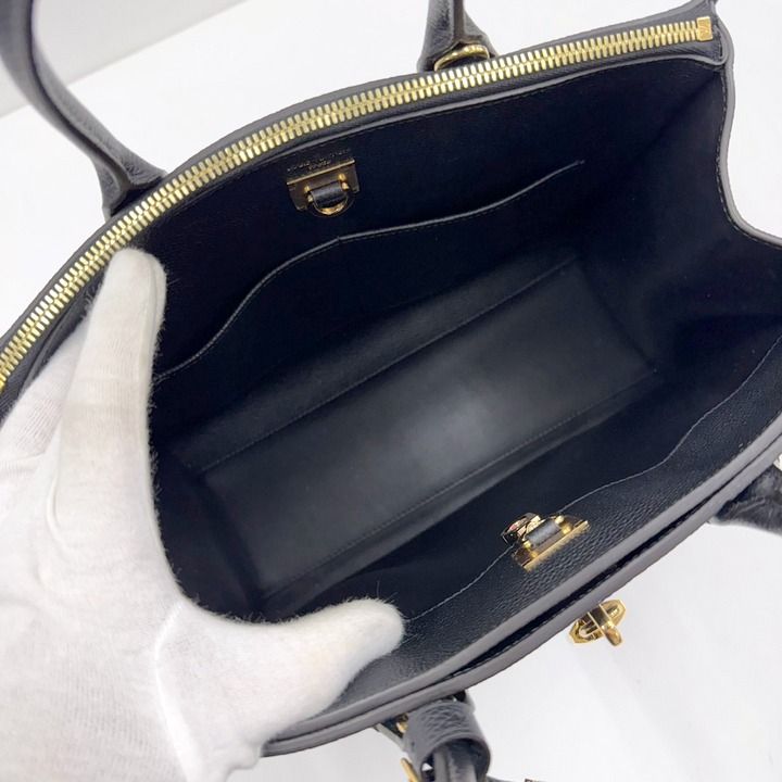 Louis Vuitton City Steamer MM 2-Way Shoulder Bag Leather Noir Black :noir