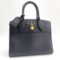 Louis Vuitton City Steamer MM 2-Way Shoulder Bag Leather Noir Black :noir