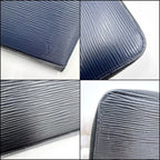 Louis Vuitton Zippy Organizer NM Wallet Epi Damier Graphite Taiga Outside: Navy Black