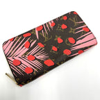 Louis Vuitton Zippy Wallet Monogram Jungle Dot Brown Pink