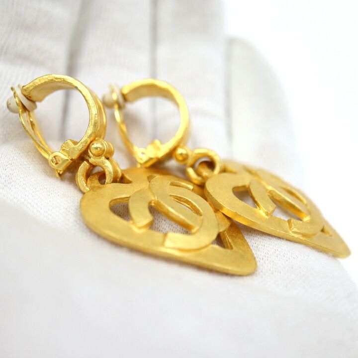 Chanel Vintage CC Logo Earrings Motif