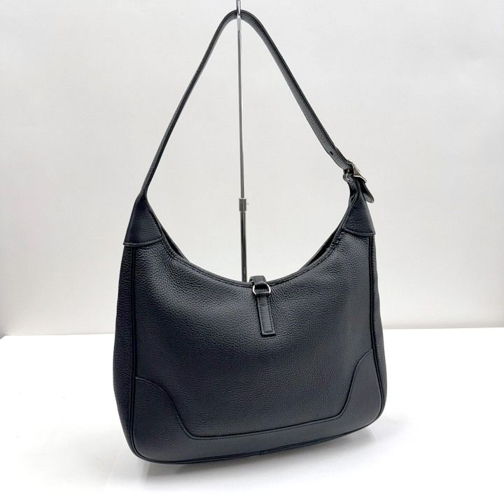 Hermes Trim 31 Shoulder Bag Black Togo