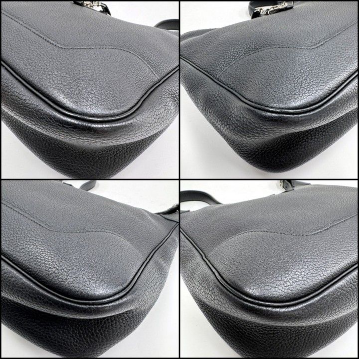 Hermes Trim 31 Shoulder Bag Black Togo