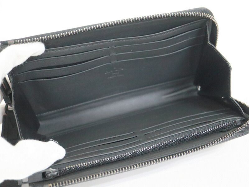 Louis Vuitton Aerogram Zippy Wallet Leather Black