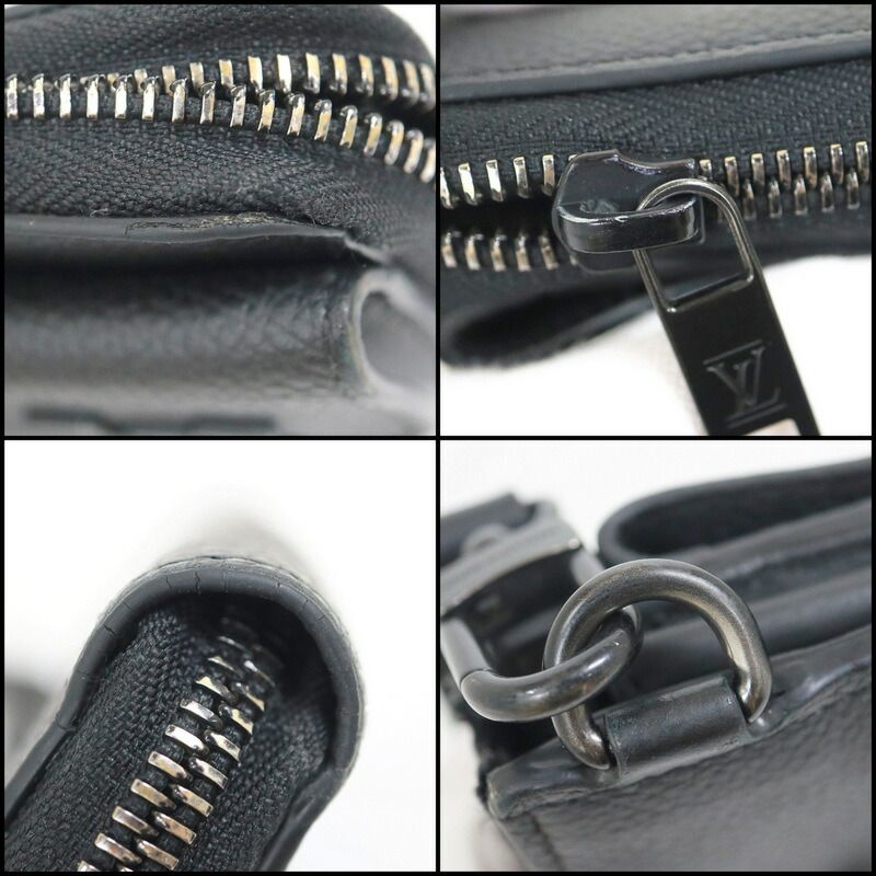 Louis Vuitton Aerogram Zippy Wallet Leather Black
