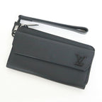 Louis Vuitton Aerogram Zippy Wallet Leather Black