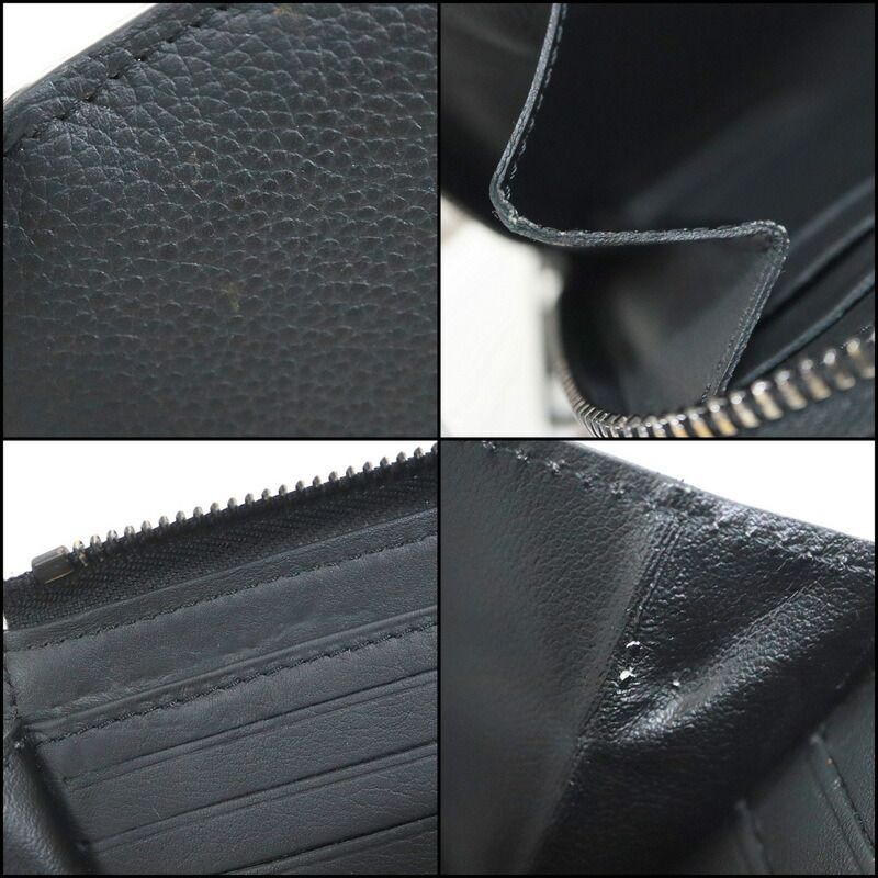 Louis Vuitton Aerogram Zippy Wallet Leather Black